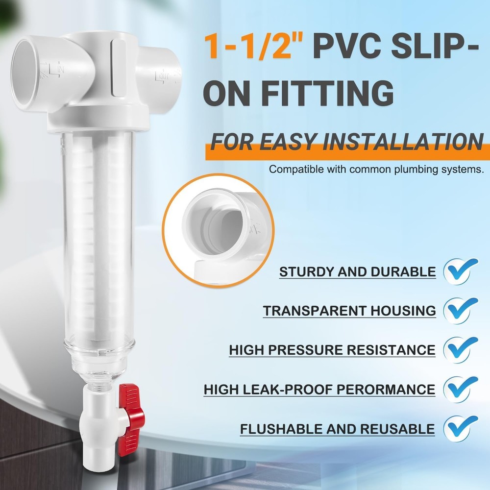 100 Mesh Spin Down 1-1/2" 50 GPM for Rusco Vu-Flow Spin-Down Filter System