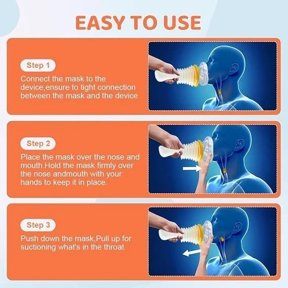 Anti Choke Suction Device Portable Life Saving Assist Device