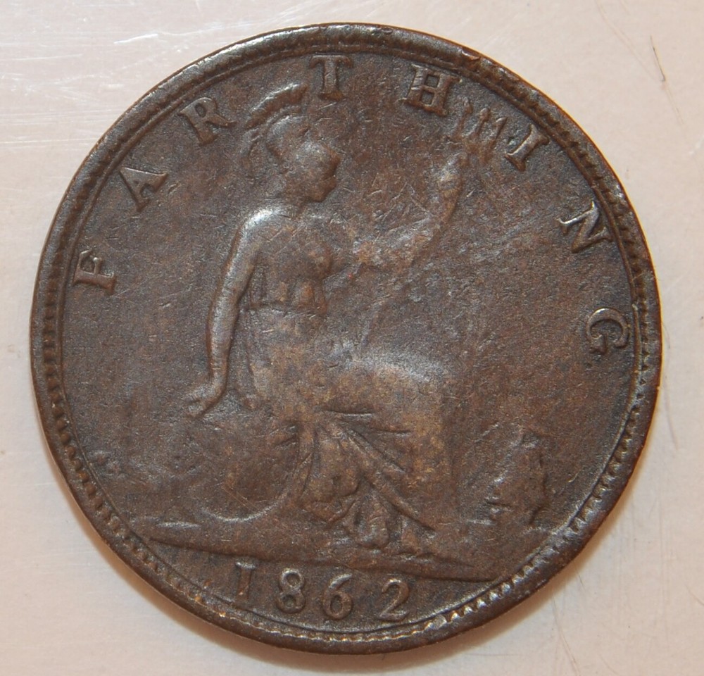 1862 Farthing Great Britain