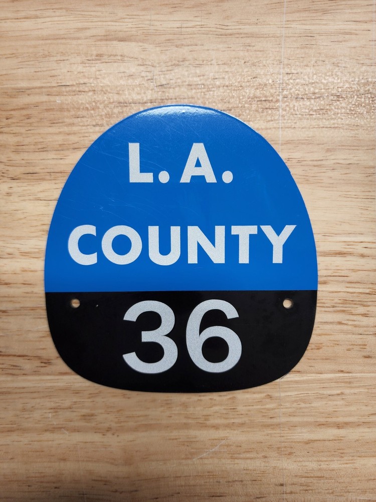 LA COUNTY 36 FIRE HELMET SHIELD