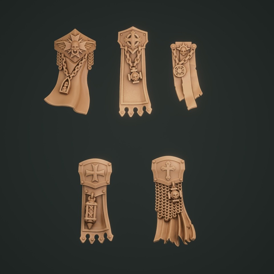 10-20x Terminator Tabards for Templar Crusader Space Knights