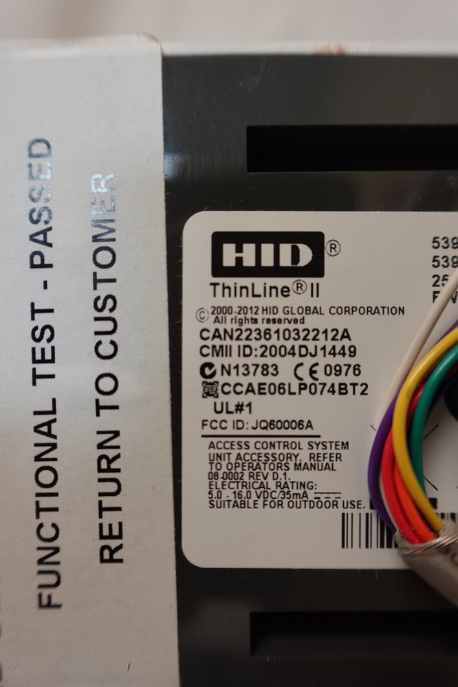 HID Thinline II Access Control Wall Switch Prox Card Reader White 5395CK100