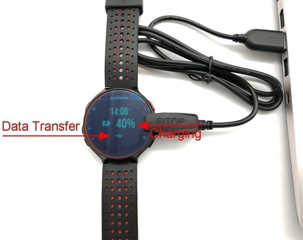 Versatile 2-Pack Charging Cables Compatible with Garmin Smartwatches - 120cm