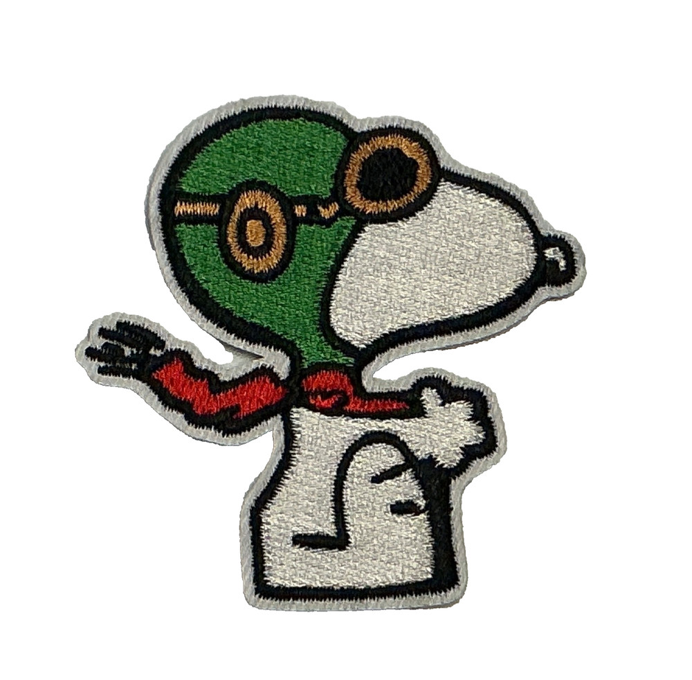 SNOOPY  - FLYING ACE PILOT - PEANUTS - Embroidered Iron-On/Sew-On Patch