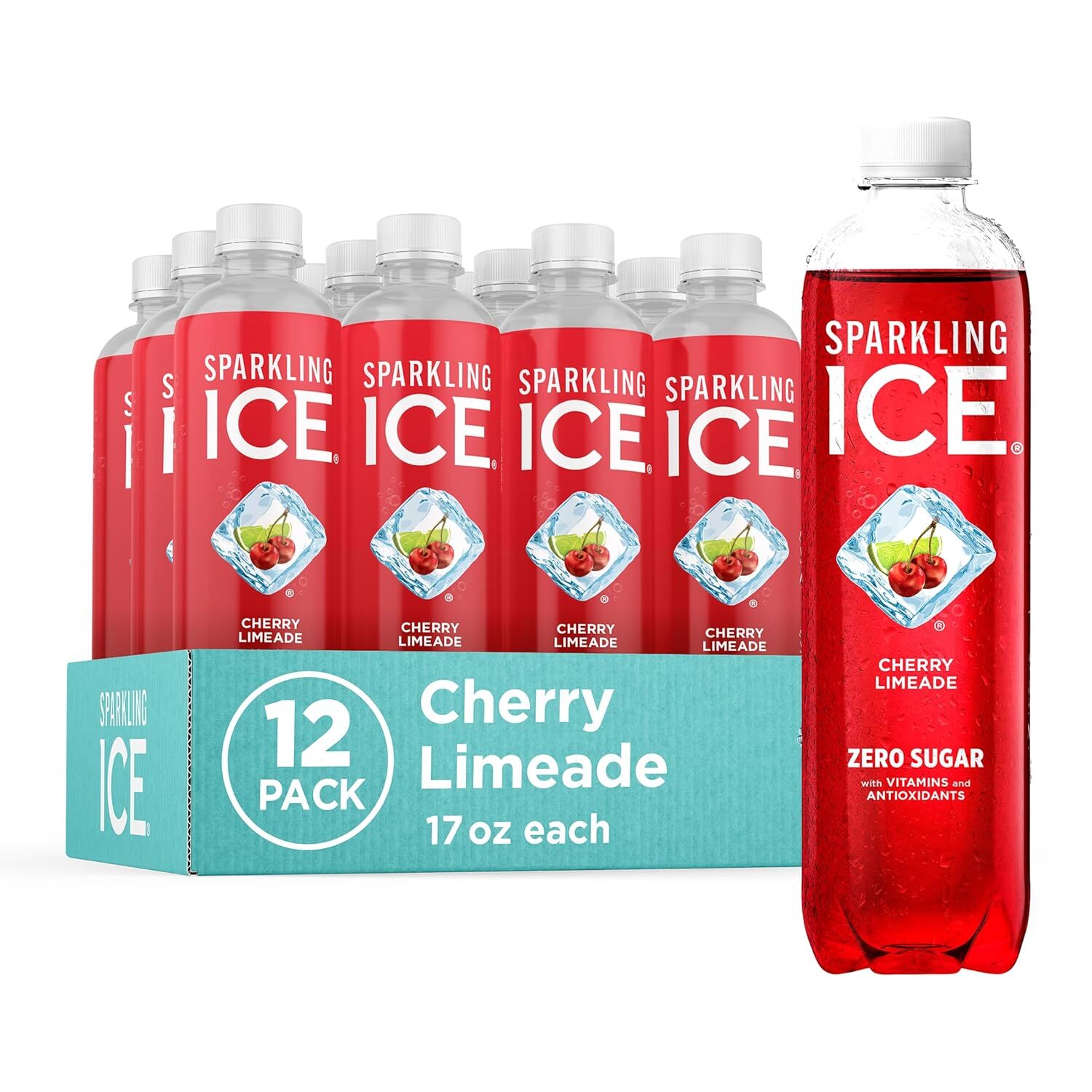 Sparkling Ice, Sparkling Water, Zero Sugar, 17 fl oz, 12 Pack, Select Flavor.