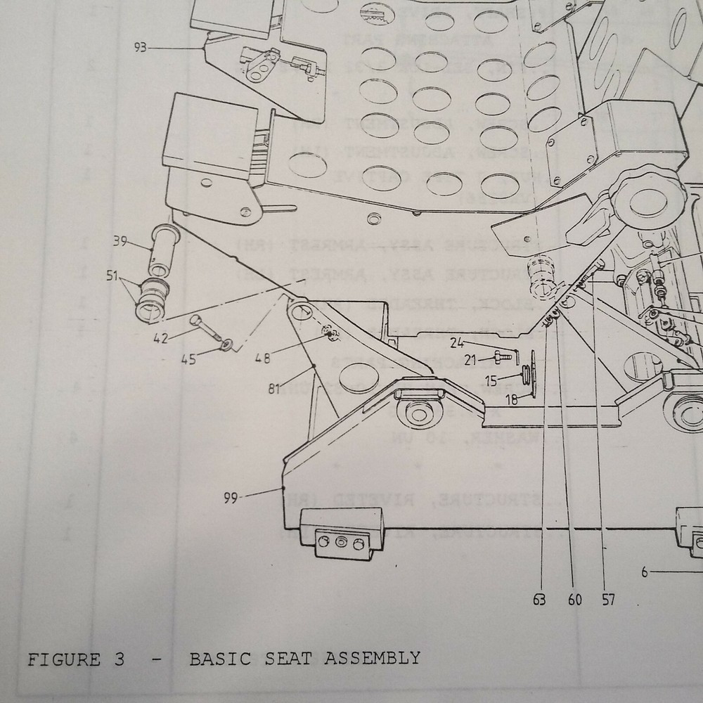 IPECO Crew Seat Assemblies 3A165 Series Component Maintenance Manual