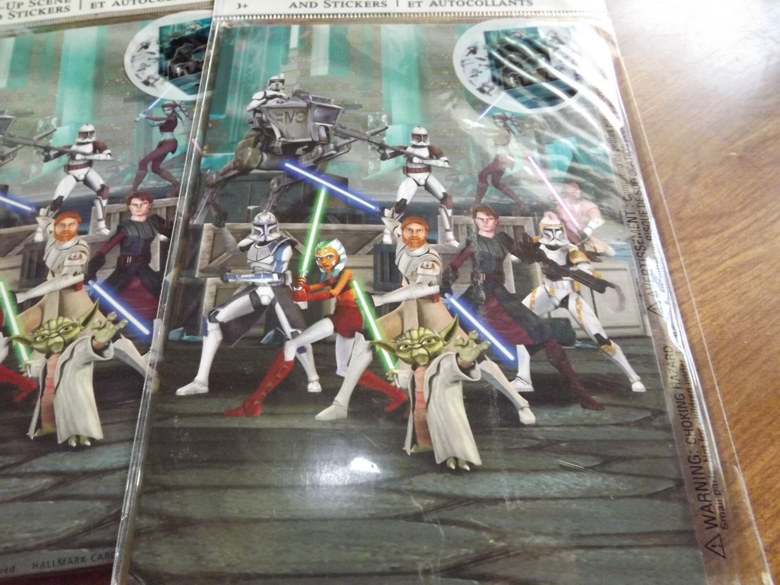 Hallmark Star Wars Stickeroni Pop Up Scene and Stickers Lot of 6 NEW Party Favor