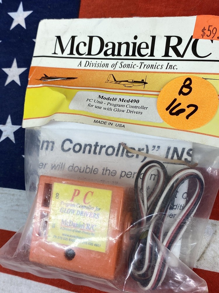 Vintage McDaniel R/C Med490 PC Unit-Program Controller for use with Glow Drivers