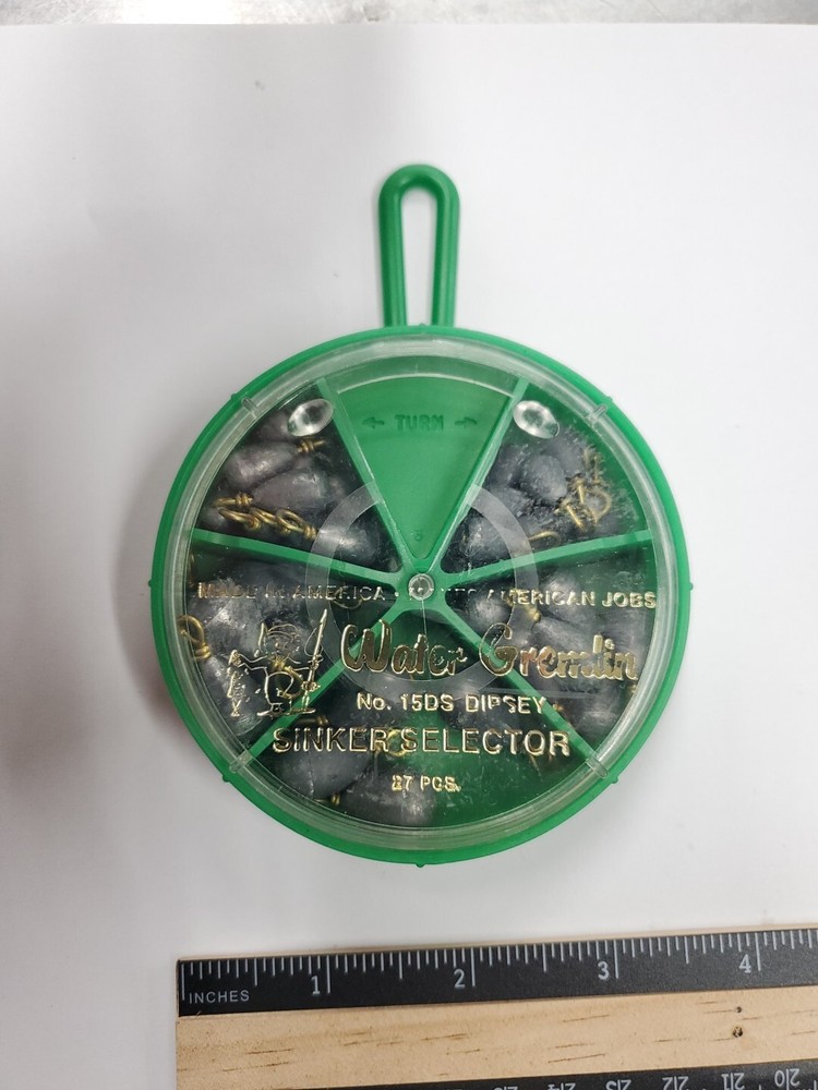 Water Gremlin Dipsey Sinker Selector - 5 Sizes - 27 pcs. Total