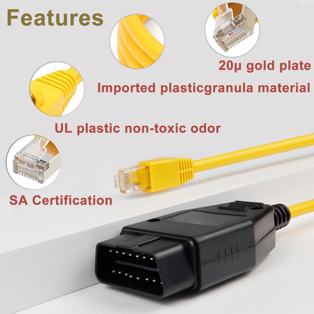 ENET OBD Cable for BMW F Series ICOM E-SYS ISTA Bootmod3 Bimmercode OBD2 Coding