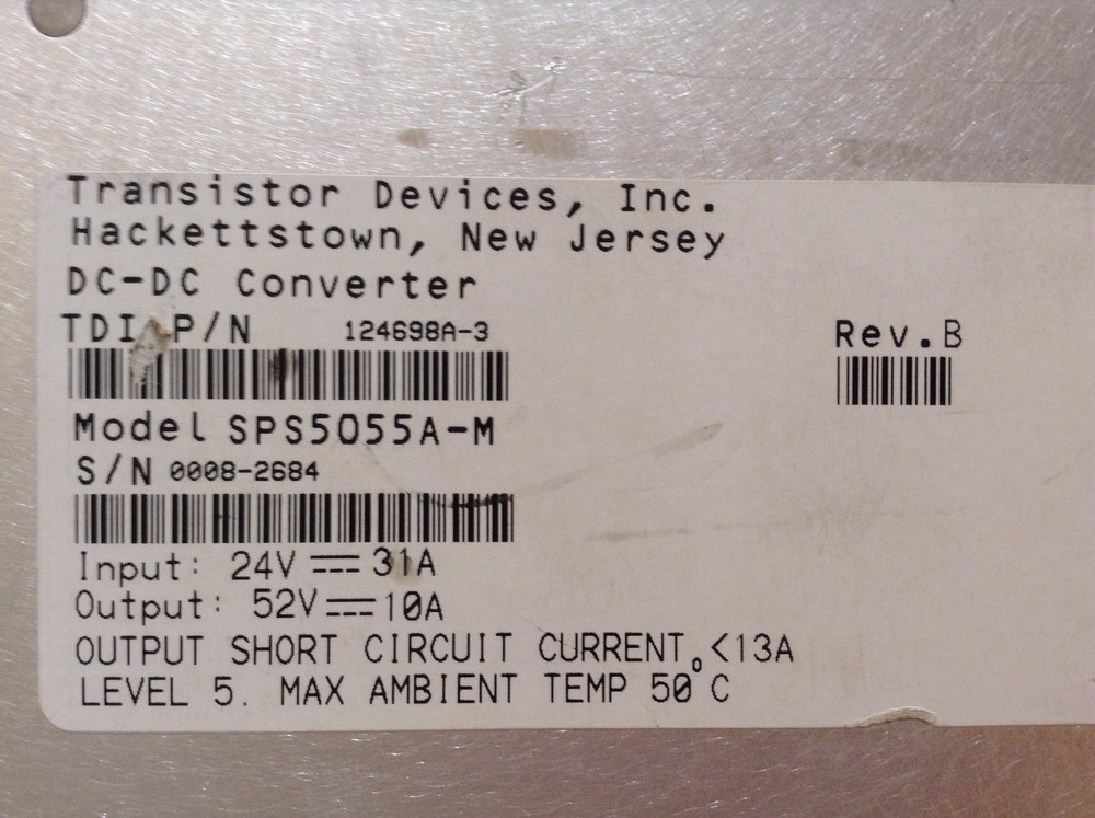 TPS SPS5055A-M D-DC Converter 124698A-3