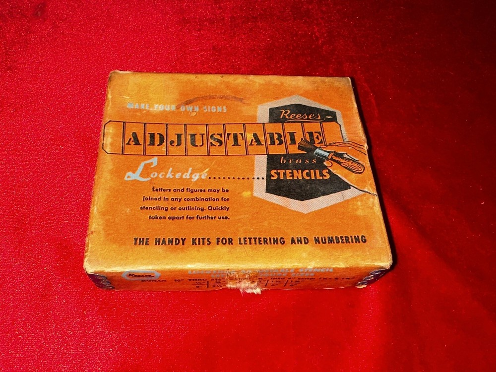 Vintage Reese’s Adjustable Brass Stencils