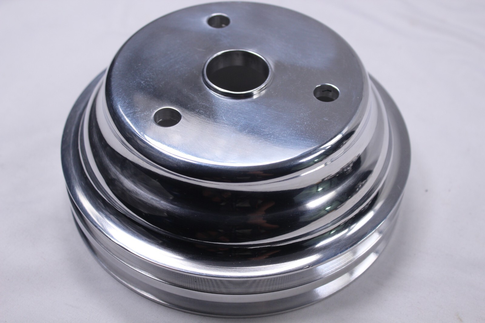 SBC SB Chevy Pulley & Bracket Kit w/ Power Steering Long Water Pump & Alternator