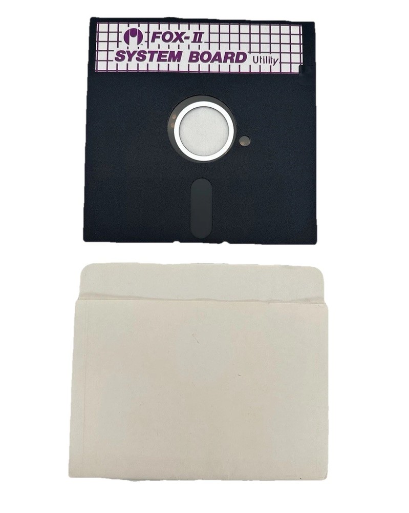 Vintage Octek FOX-II System Board 80286 Mainboard Utility Diskette
