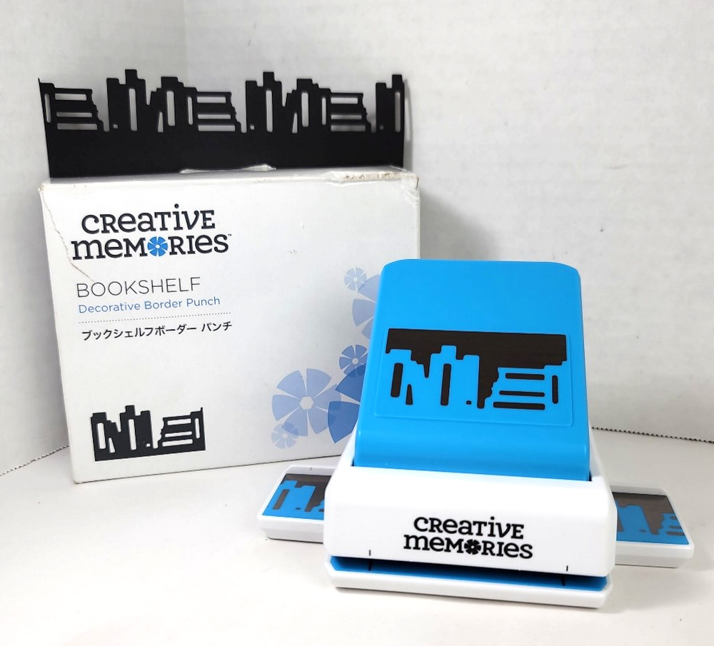 Creative Memories Bookshelf Decorative Border Punch Continuous Cut Locks Flat