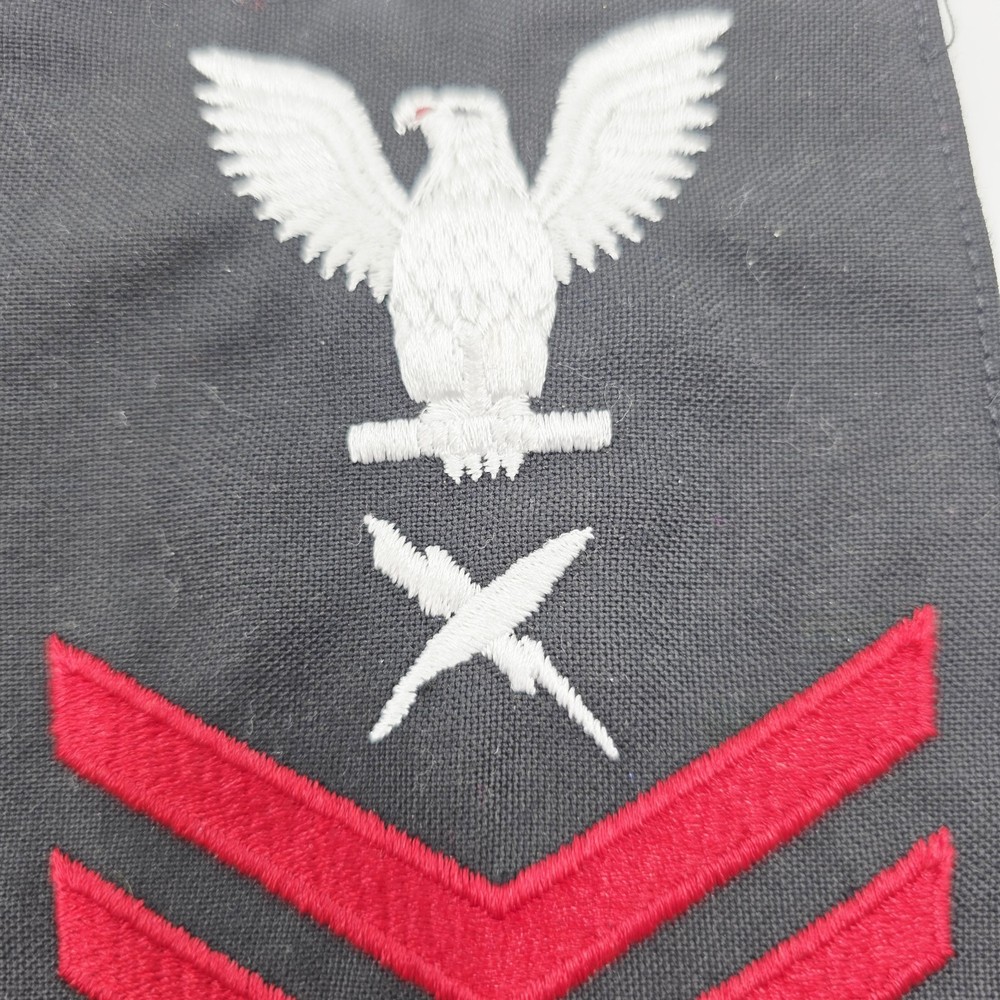 2 US Navy PO First Class E-6 Rate Cryptologic Technician Military Felt Patch