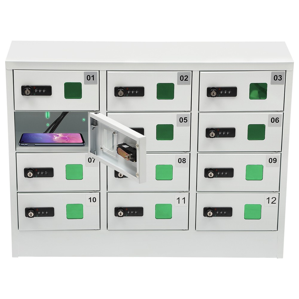 Cellphone Locker Cellphone Charging Station Combination Lock iPad Mini Storage