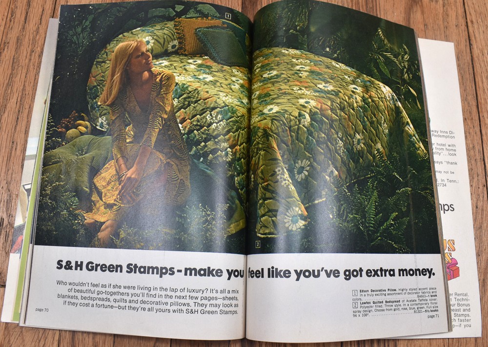Vintage 1972 S&H Green Stamp Ideabook '72 Redemption Catalog Book