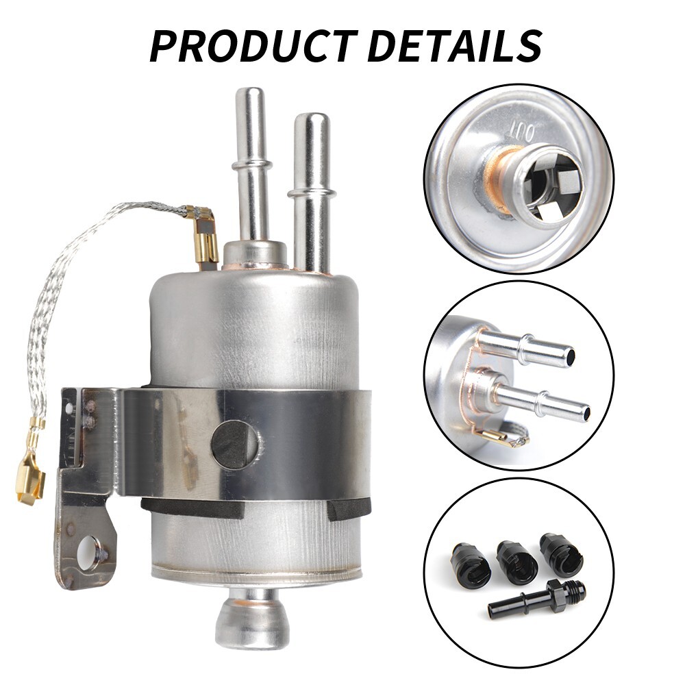 Walbro TI 255LPH Inline LS Swap High Pressure EFI Fuel Pump w/Install Kit GSL392