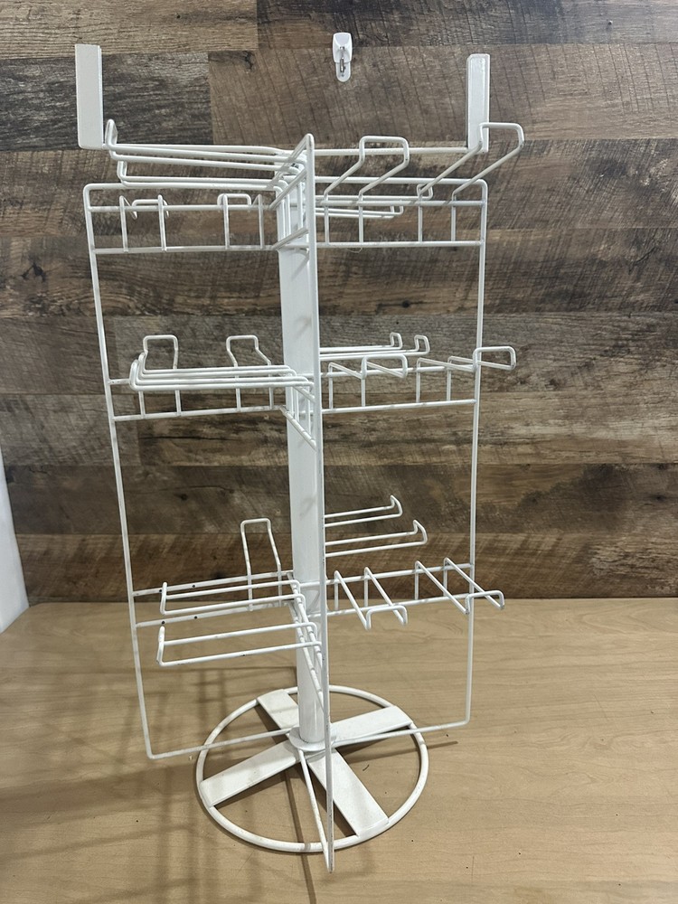 Counter Top Spinner Display Rack - 4 Sided  (White)