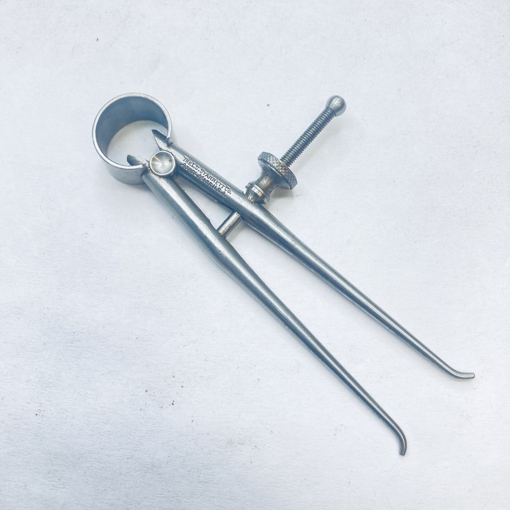 Starrett 274A-3 Toolmakers Spring Inside Caliper 3” Round Leg Solid Nut – USA