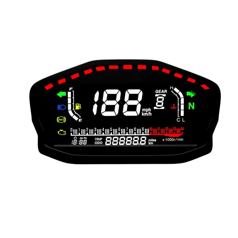 Digital LCD Speedometer for Suzuki TL1000R – Multifunction LED