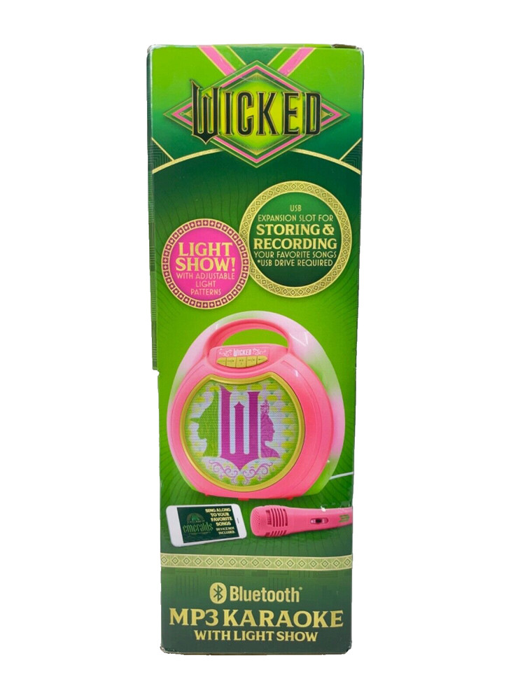 WICKED Bluetooth MP3 Karaoke Machine With Light Show