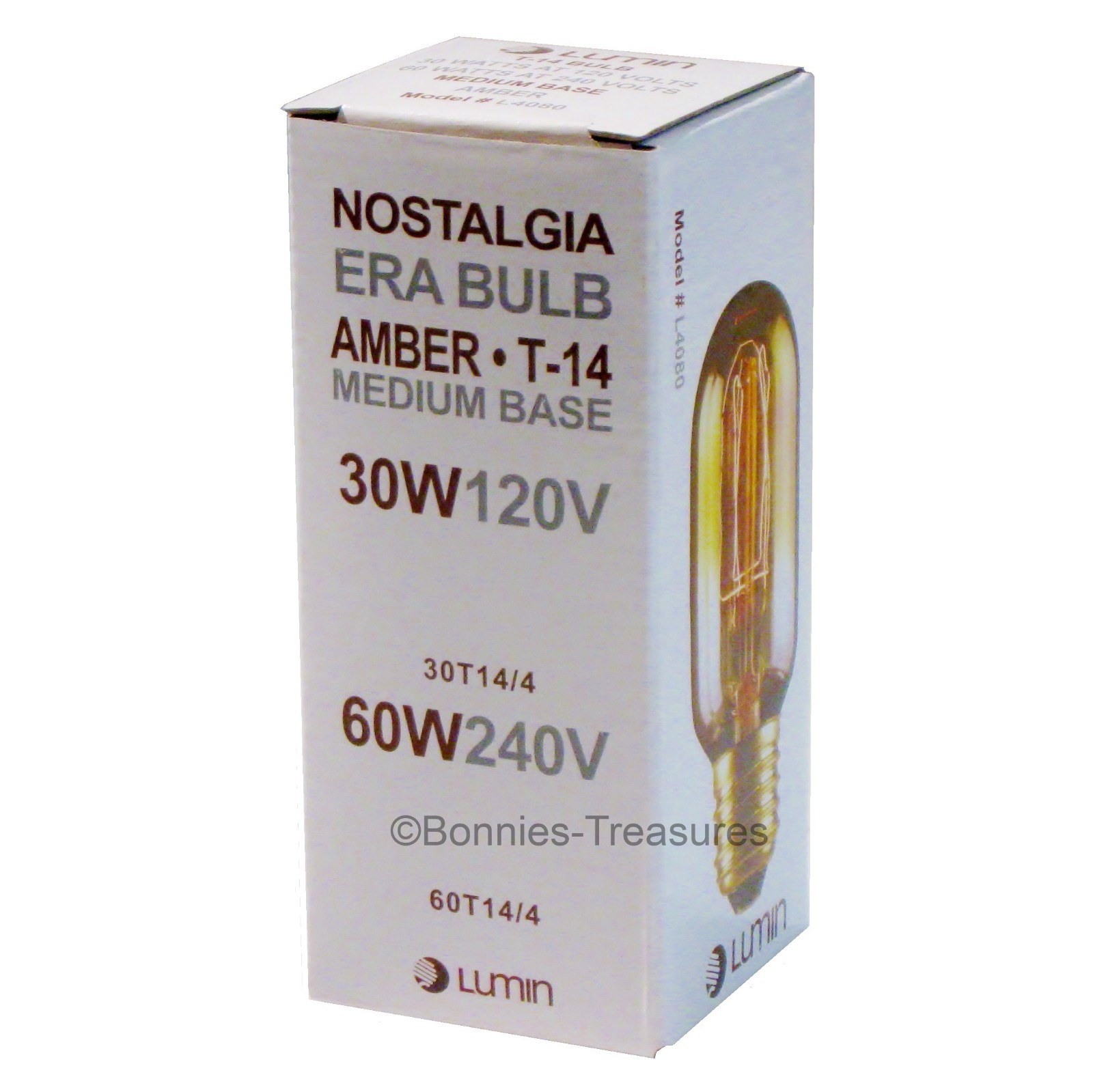 2-pack T14 RADIO Style 30W Nostalgia Filament Style Light Bulb, Edison 30 Watt