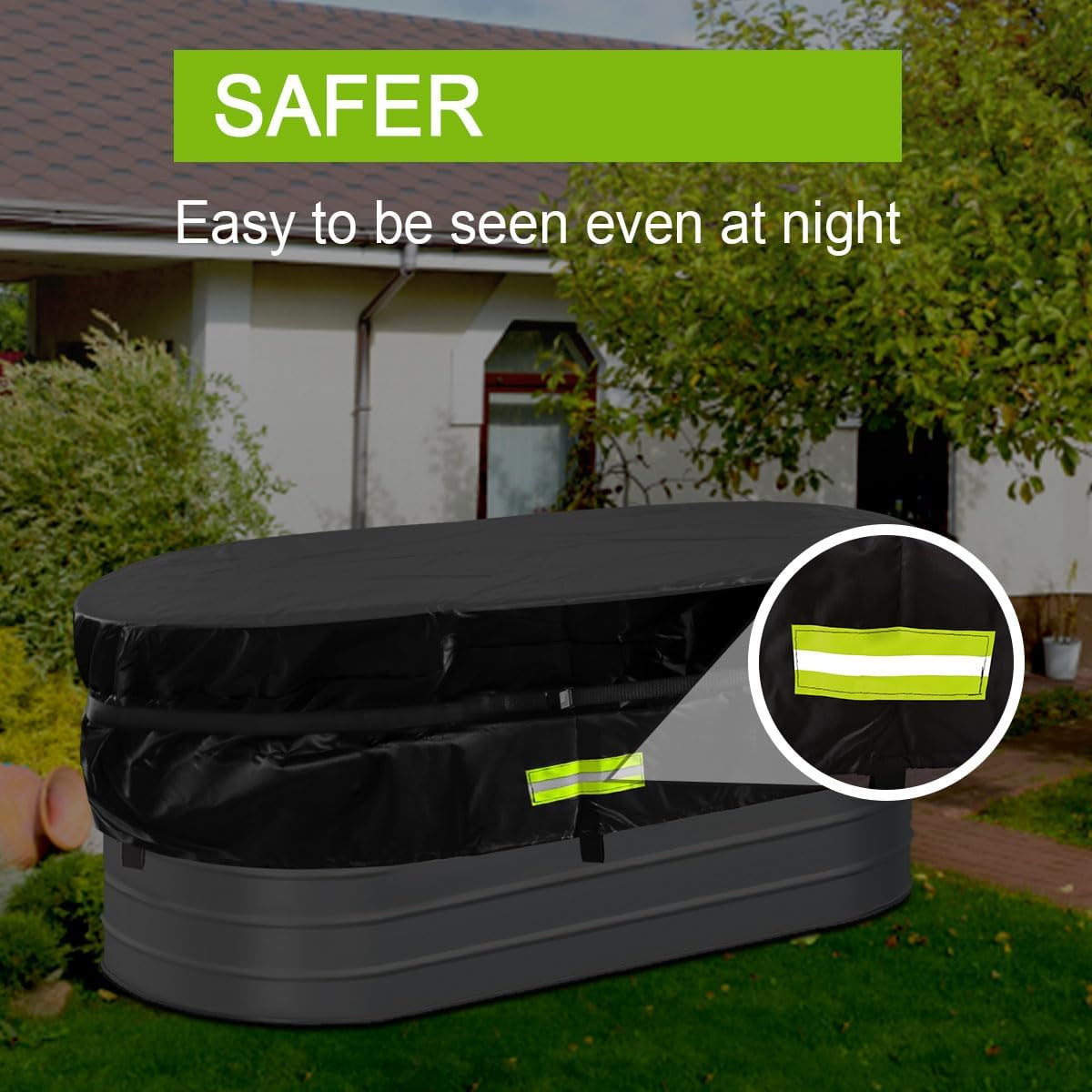 8Ft Stock Tank Horse Trough Cover Water Trough Cold Plunge Insulated Cover for