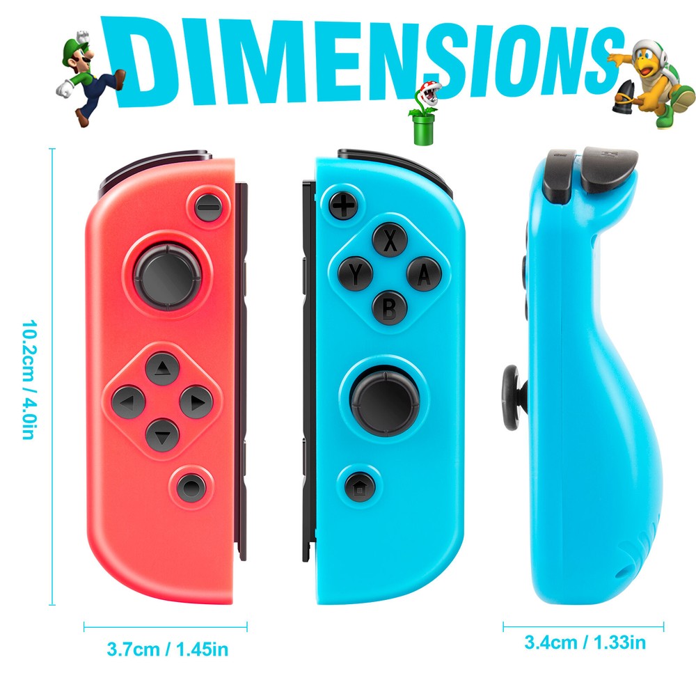 Pair Wireless Controller For Nintendo Switch Left + Right Gamepad Joystick