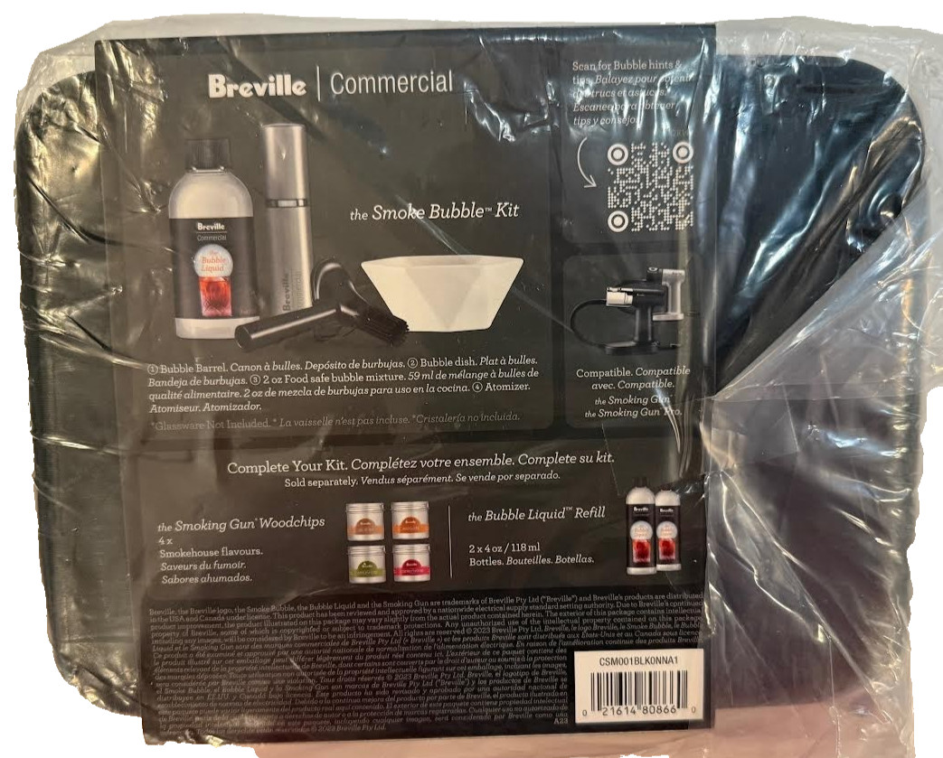 Smoke Bubble Cocktail Kit Bar Set For Use w/ Breville Smoking Gun CSM001BLK0NNA1