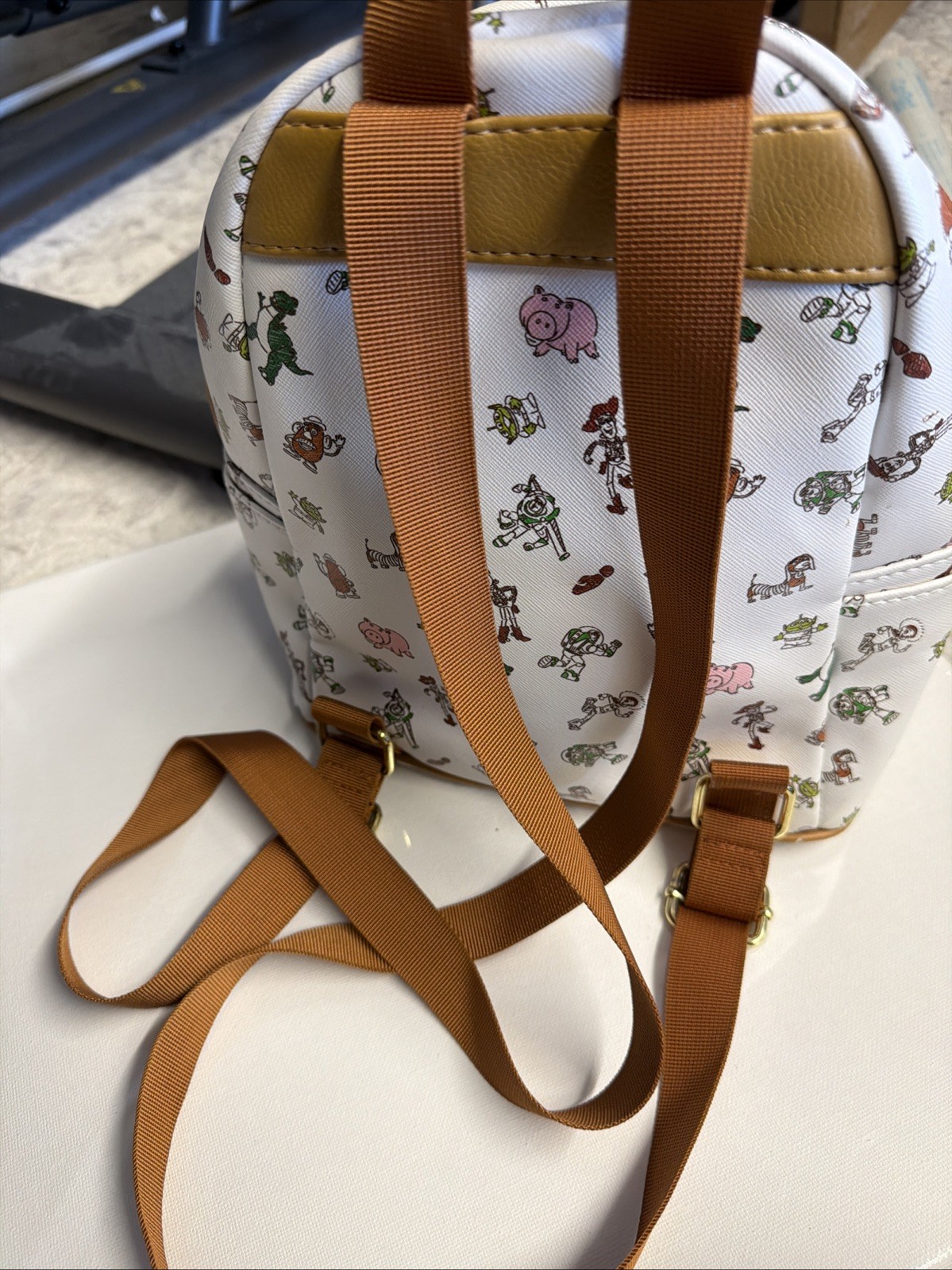 Disney Loungefly Hot Topic Pixar Toy Story Characters AOP Mini Backpack