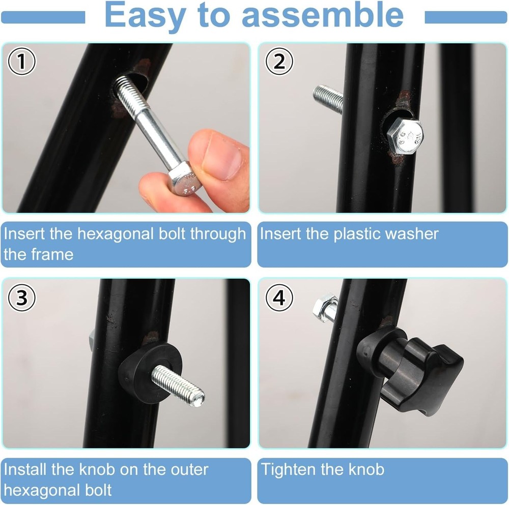 Adjustable Rollator Walker Knobs - 2 Sets with Screws and Washers Included