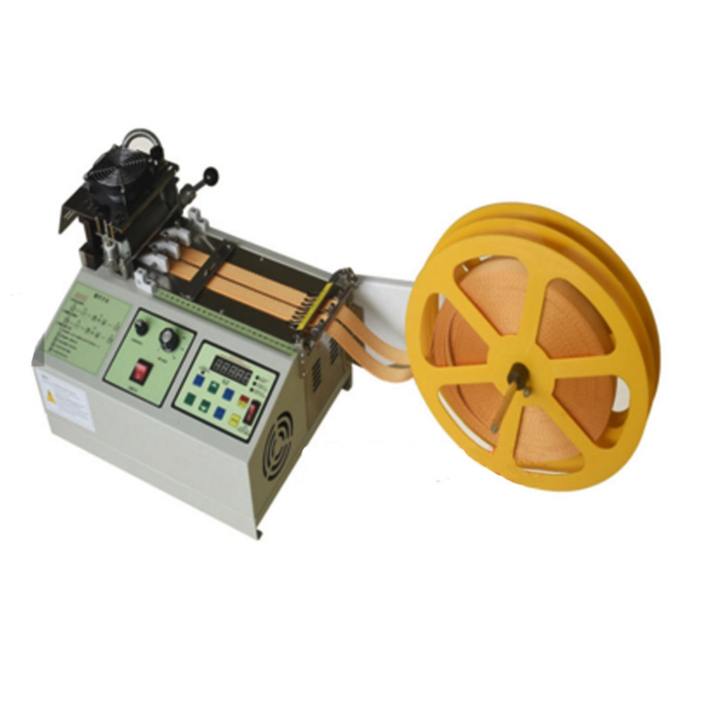 Automatic Textile Ribbon Cutting Machine Computer Control Hot Cold Cutting 110V