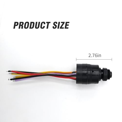 Ignition Switch, Boat Push to Choke 6 Wire Base Ignition Key Switch