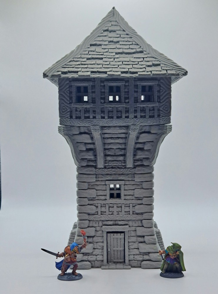 3d Printed Tabletop Terrain Wizards Tower 32mm DnD, Tabletop, RPG, Wargame