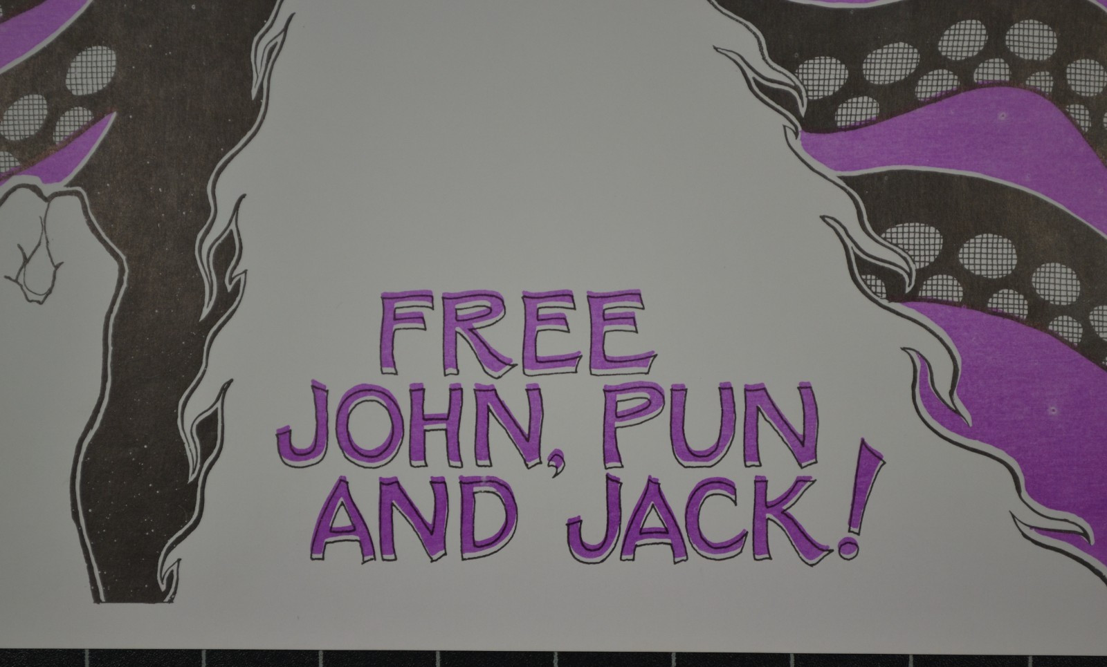 WHITE PANTHER PARTY - GARY GRIMSHAW - STOP THE CIA CONSPIRACY! - FREE JOHN, PUN