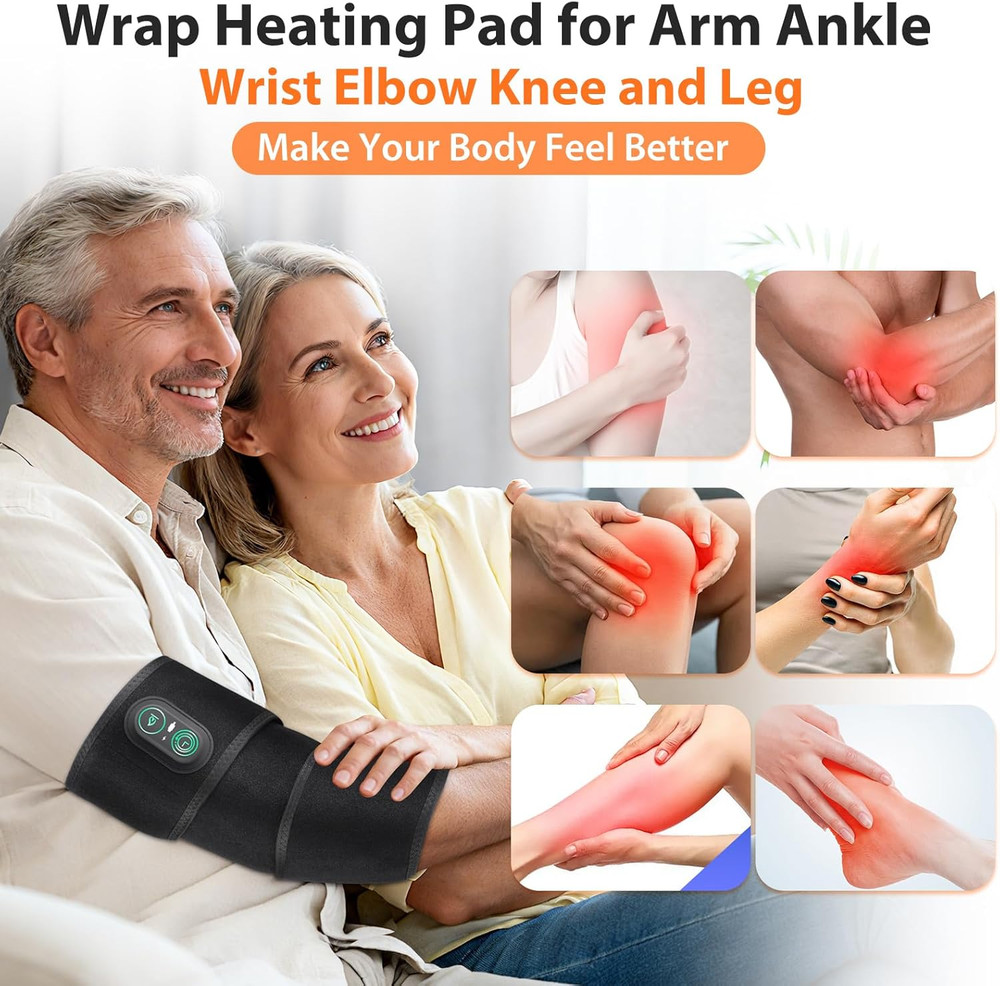 Cordless Arm Heating Pad, Elbow Heating Pad, Electric Heating Strap, Heating Pad
