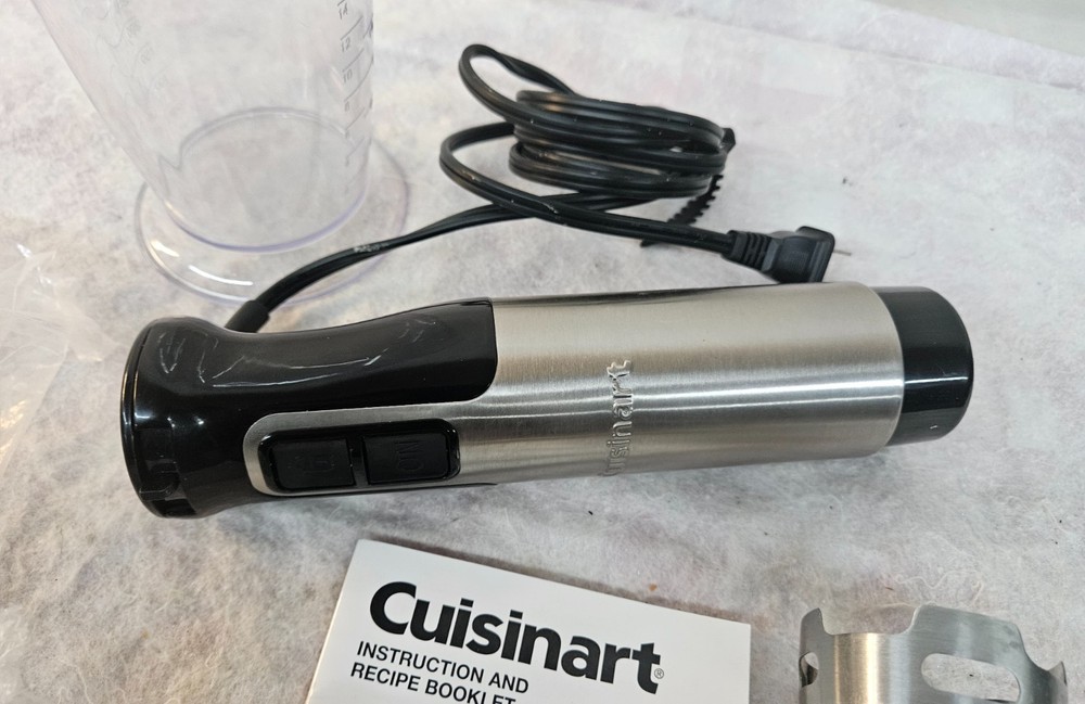 Cuisinart HB-120PCFR Smart Stick Variable Speed Hand Immersion Blender NICE