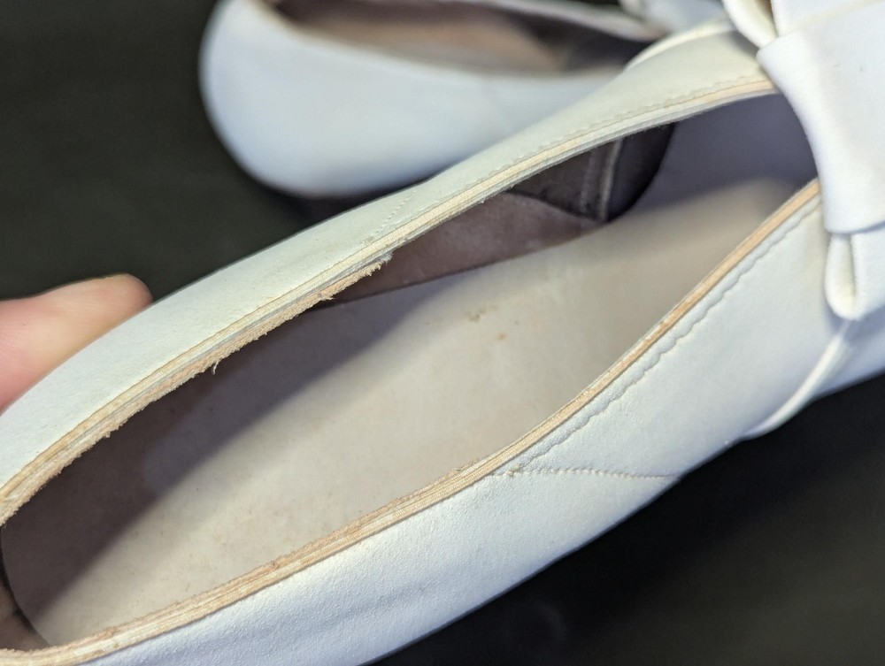 WWII Women's White US Marine Corps Bow Pump Shoes in Box Uniform USMC WAVES 7