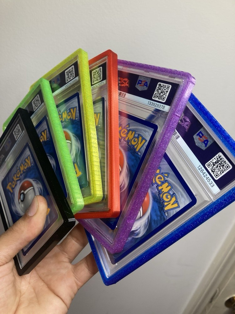 x6 PSA Graded Guard Holder Protector 3d Printed Soft Durable Multicolor Pack