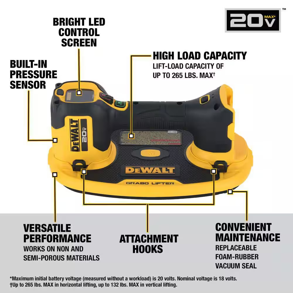 20-Volt Max Cordless GRABO Lifter (Tool Only)