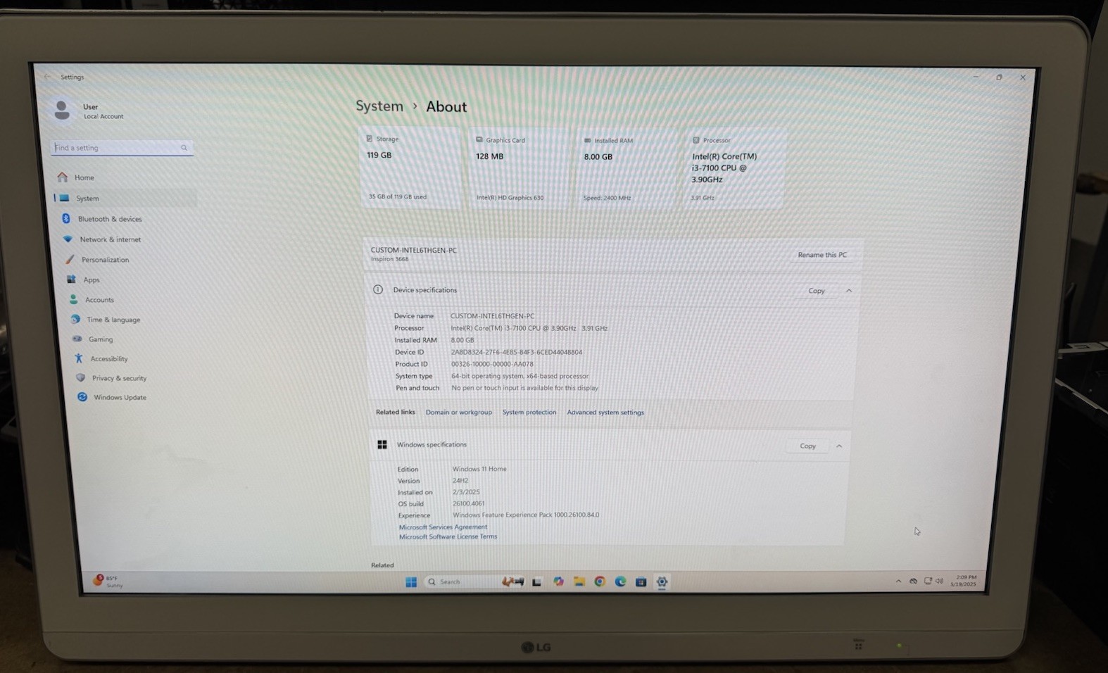 LG 27HK510S 27" Full HD IPS Surgical/Medical Monitor