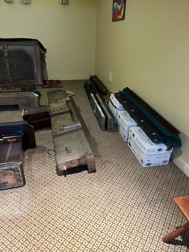 1903 Brunswick 5x10 Antique Pool Table
