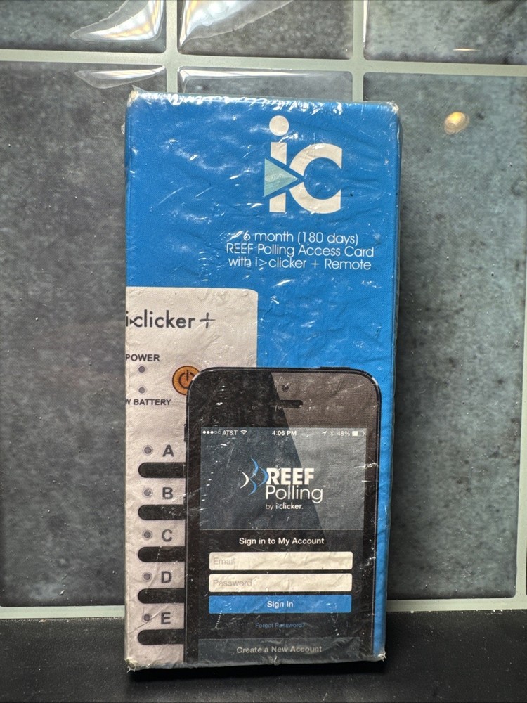 NEW i Clicker Plus Remote W/ 6 Month Reef Polling Access Card Code