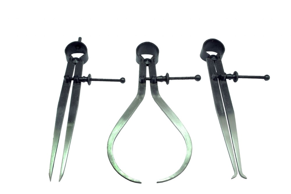 6" Spring Calipers Set of 3 Pieces Divider, Inside & Outside