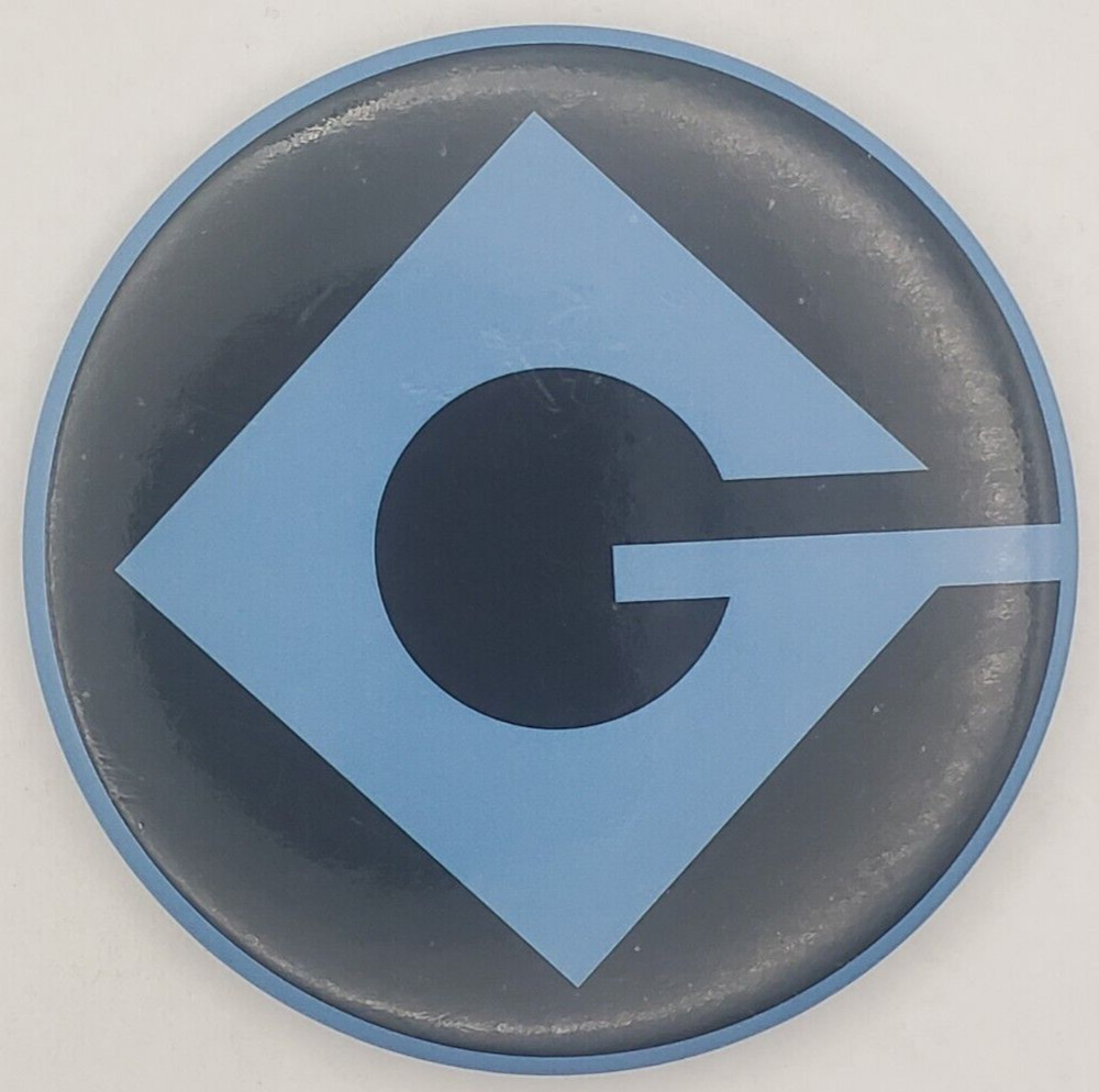 Official Despicable Me Gru Laboratories Logo Large Pinback Button