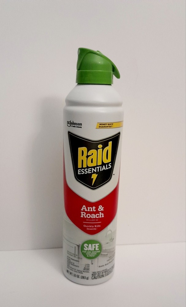 Raid Essentials Ant & Roach Killer Aerosol Spray, Child & Pet Safe, Kills Insect