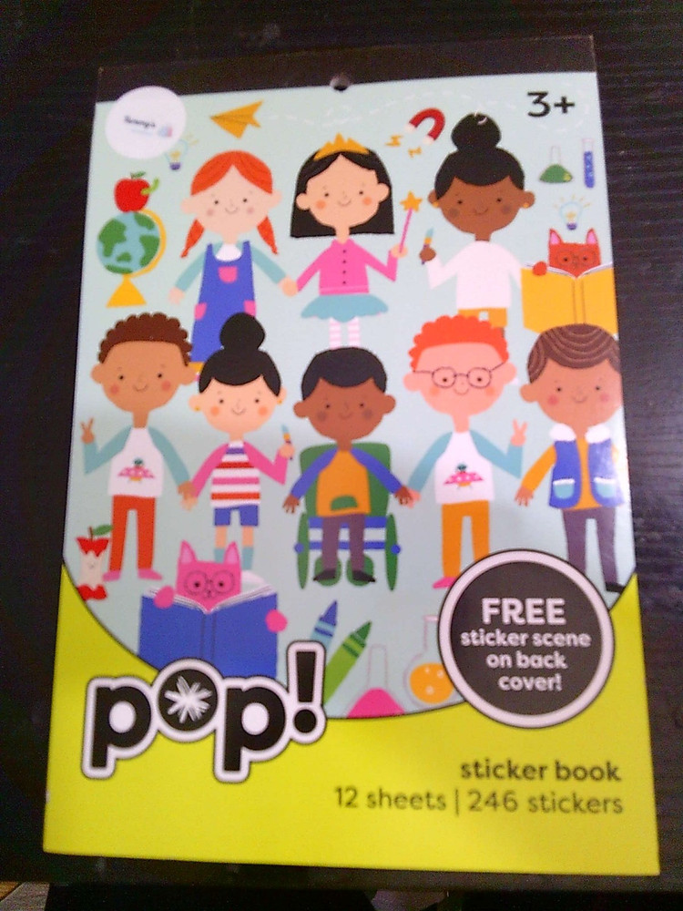 NEW POP! DIFFERENT PEOPLE coloring & activity book with extra stickers