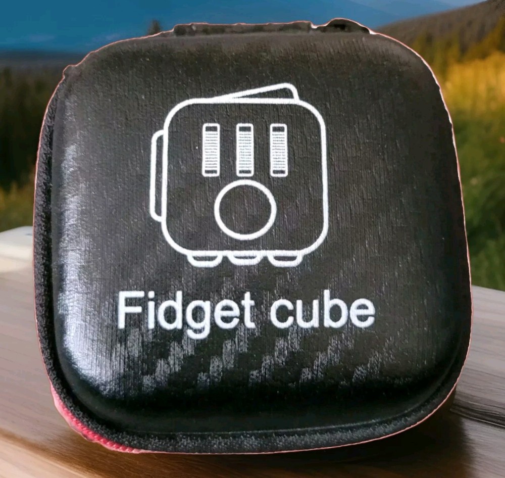 Fidget Cube American Flag Design Black Case